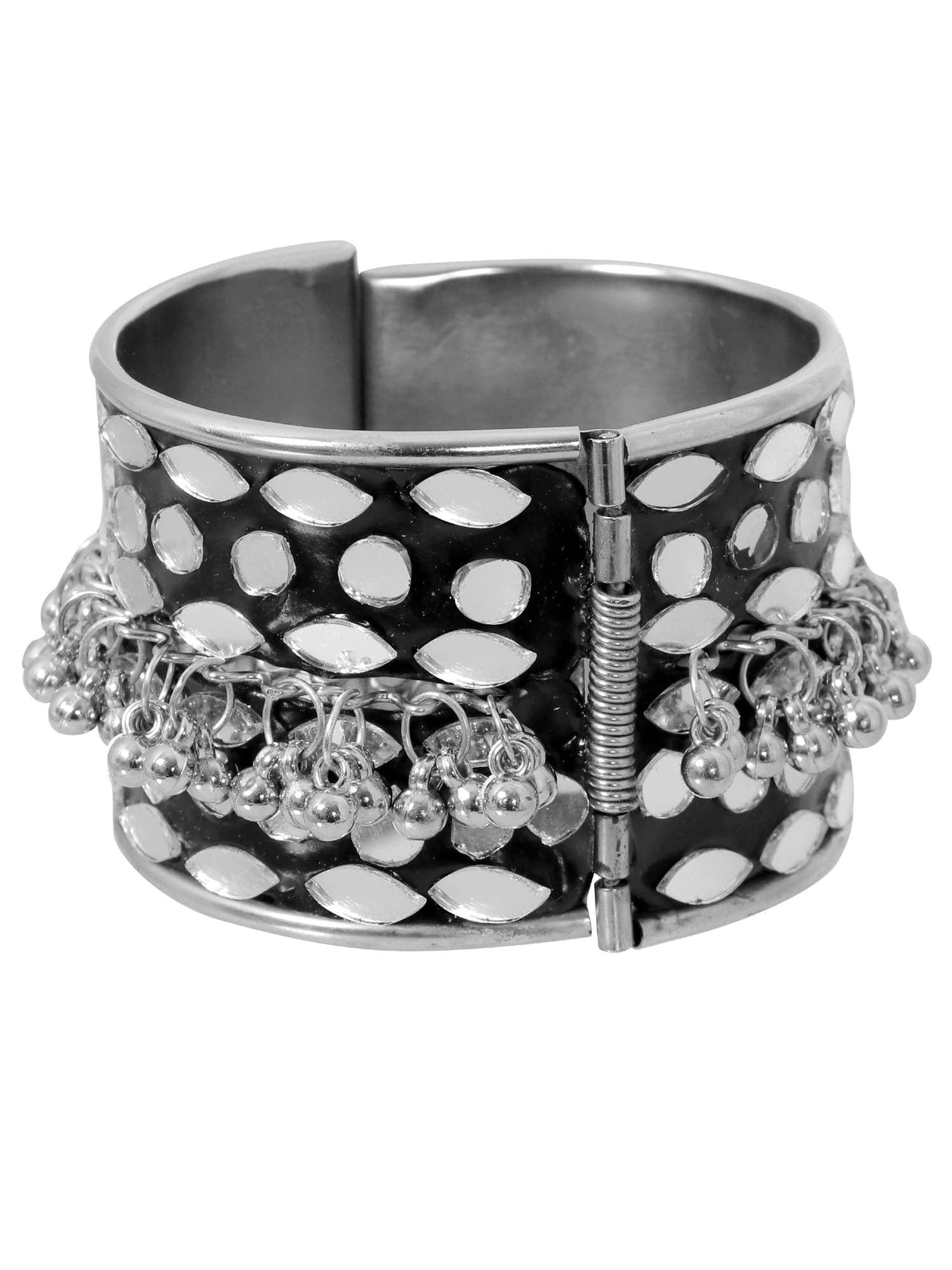 Ghungroo Delight - Black Cuff Bracelets for Fashion Forward Women