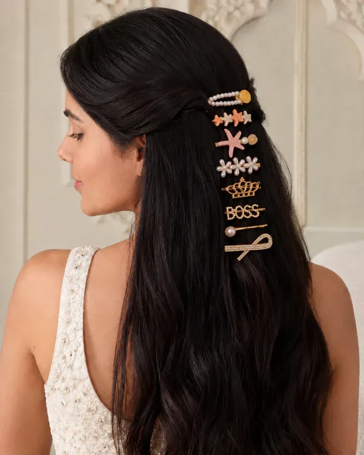 Chic Golden Elegance: Fancy Hair Pins and Clips for Fashionistas