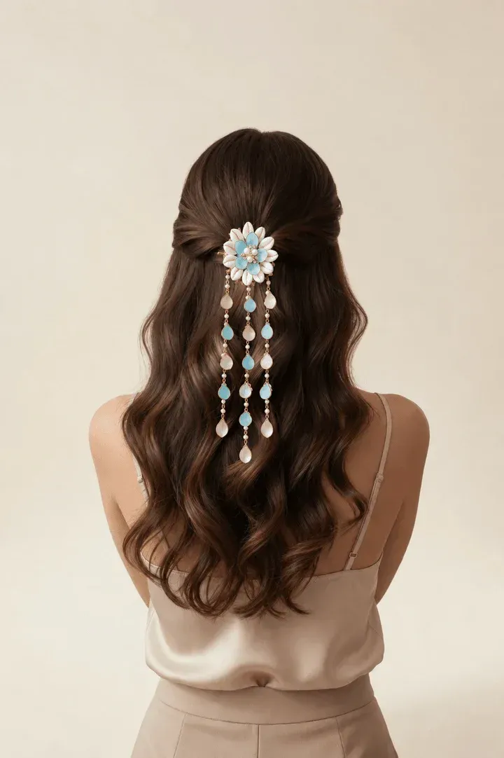 Handcrafted Shell and Pearl Hair Accessories for Chic Fashion