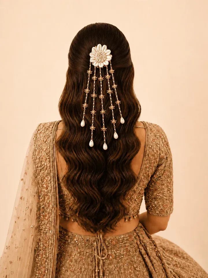 Handmade Shell & Pearl Treasures: Minimalistic Bridal Hair Accessories