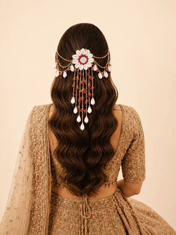 Handcrafted 'SeaVibes': Shell, Pearl and Mirror Hair Accessories for Women