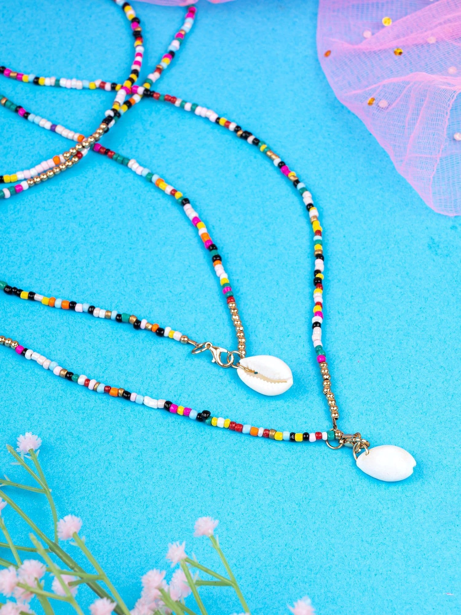 Handcrafted Seed Bead Multicolor Beach Choker Necklace – Unique Jewelry Gift for Her