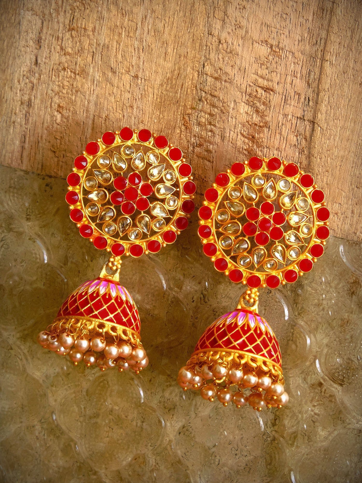 Chic Jhumki Earrings with a Modern Twist – Trendy Ethnic Jewelry for Stylish Women