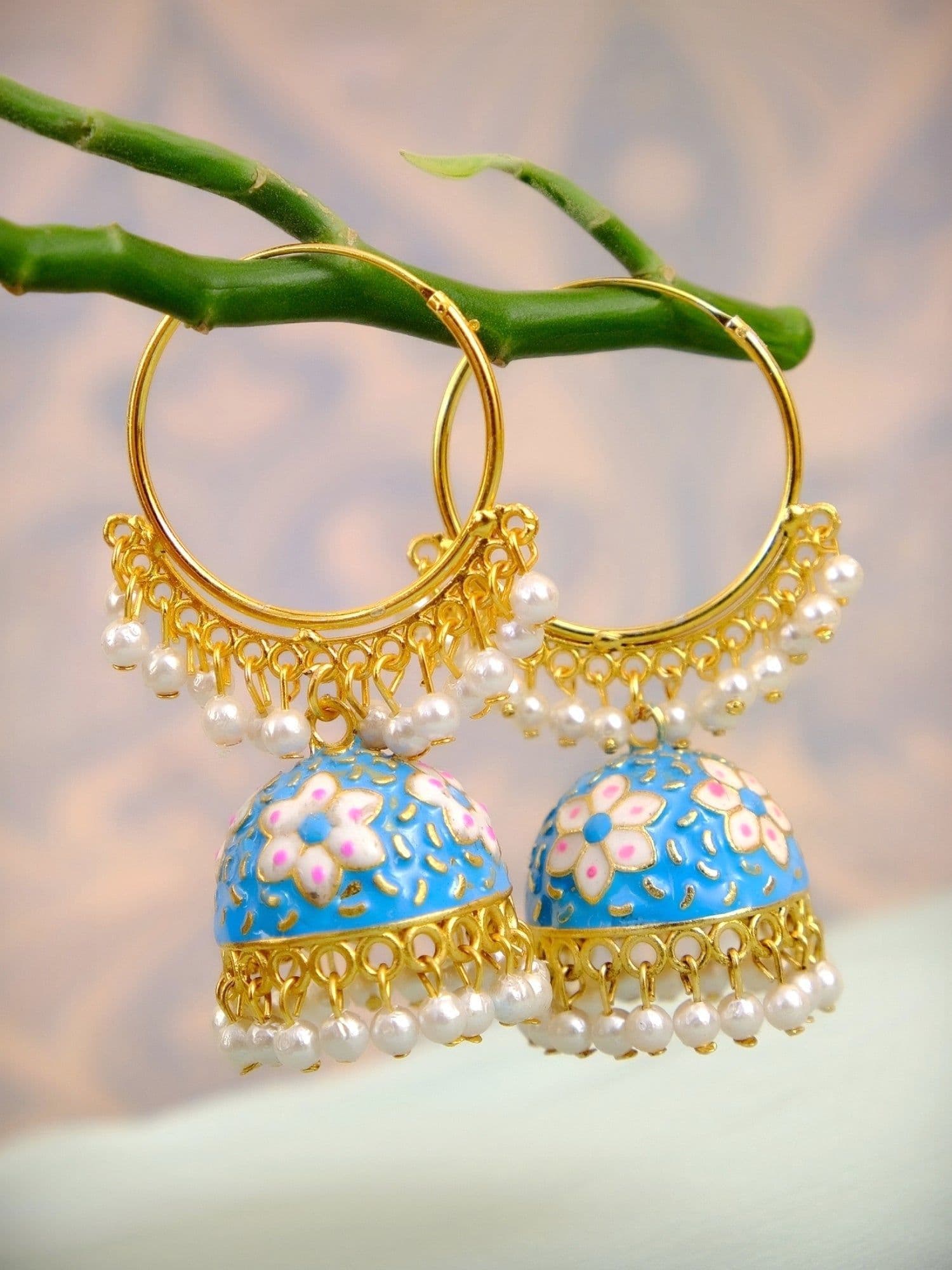 Jhumki Charms: Elegant Traditional Earrings for Women – Ethnic Jewelry Online