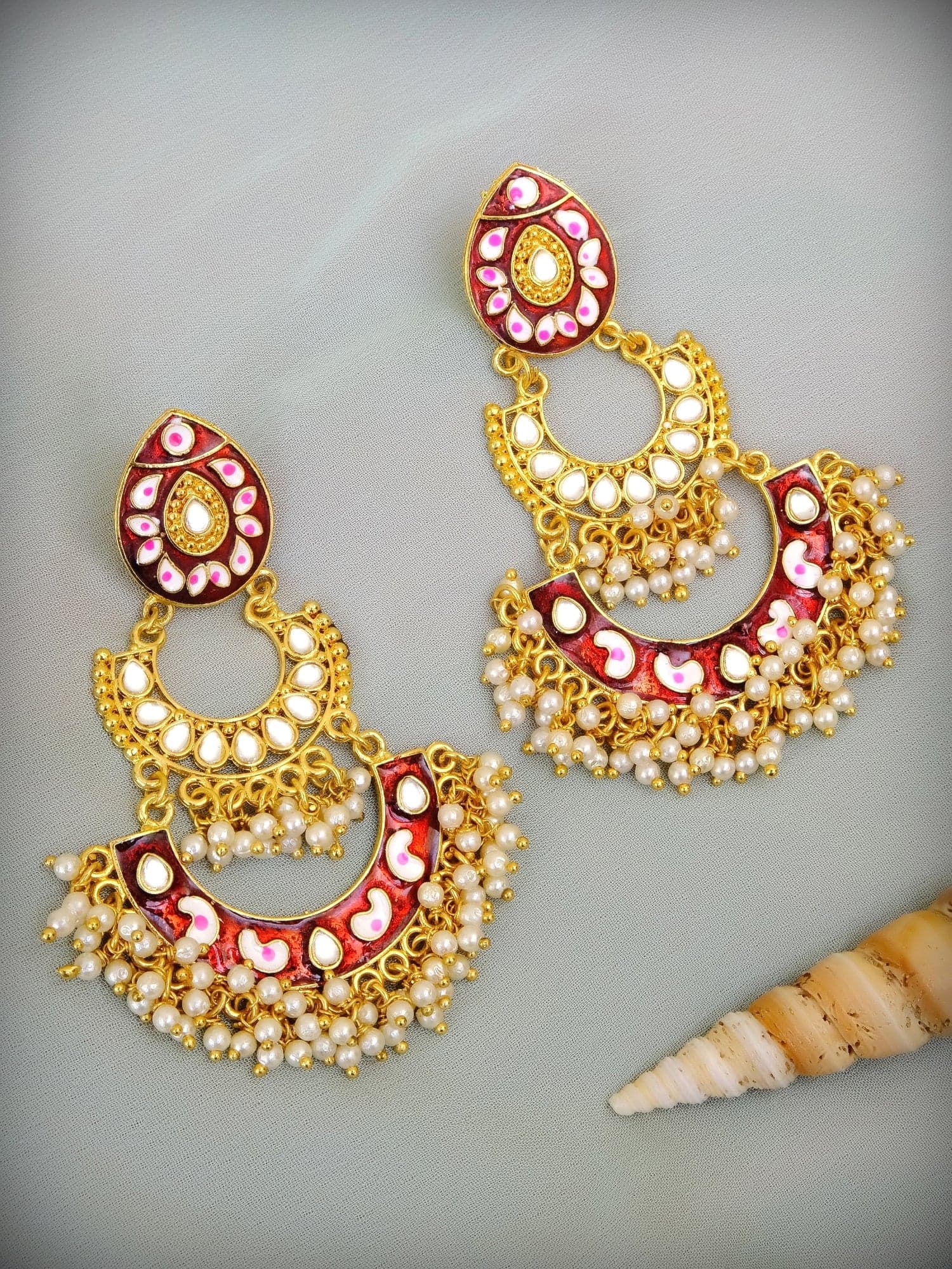 Glam Quirk Traditional Jhumki Earrings for Fashionistas