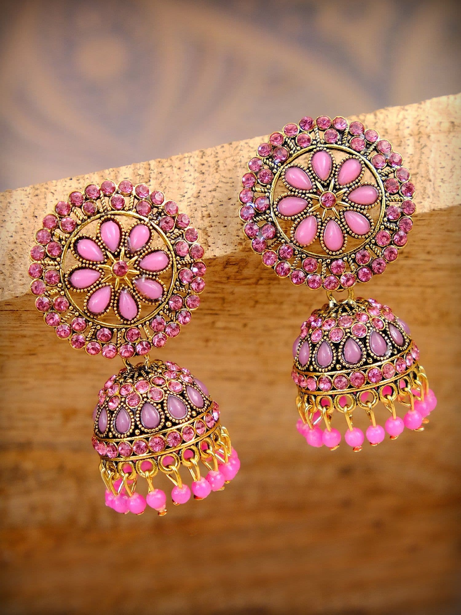 Elegant Jhumki Earrings for Modern Fashionistas – Trendy Gold Plated Indian Jewelry