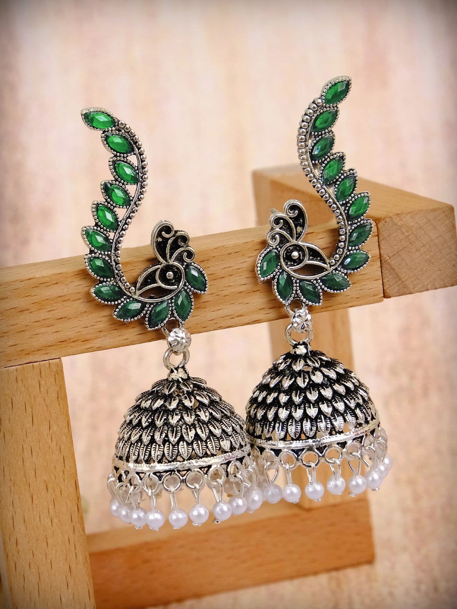 Embrace Tradition with Oxidised Earrings for Women, Including Jhumka Styles