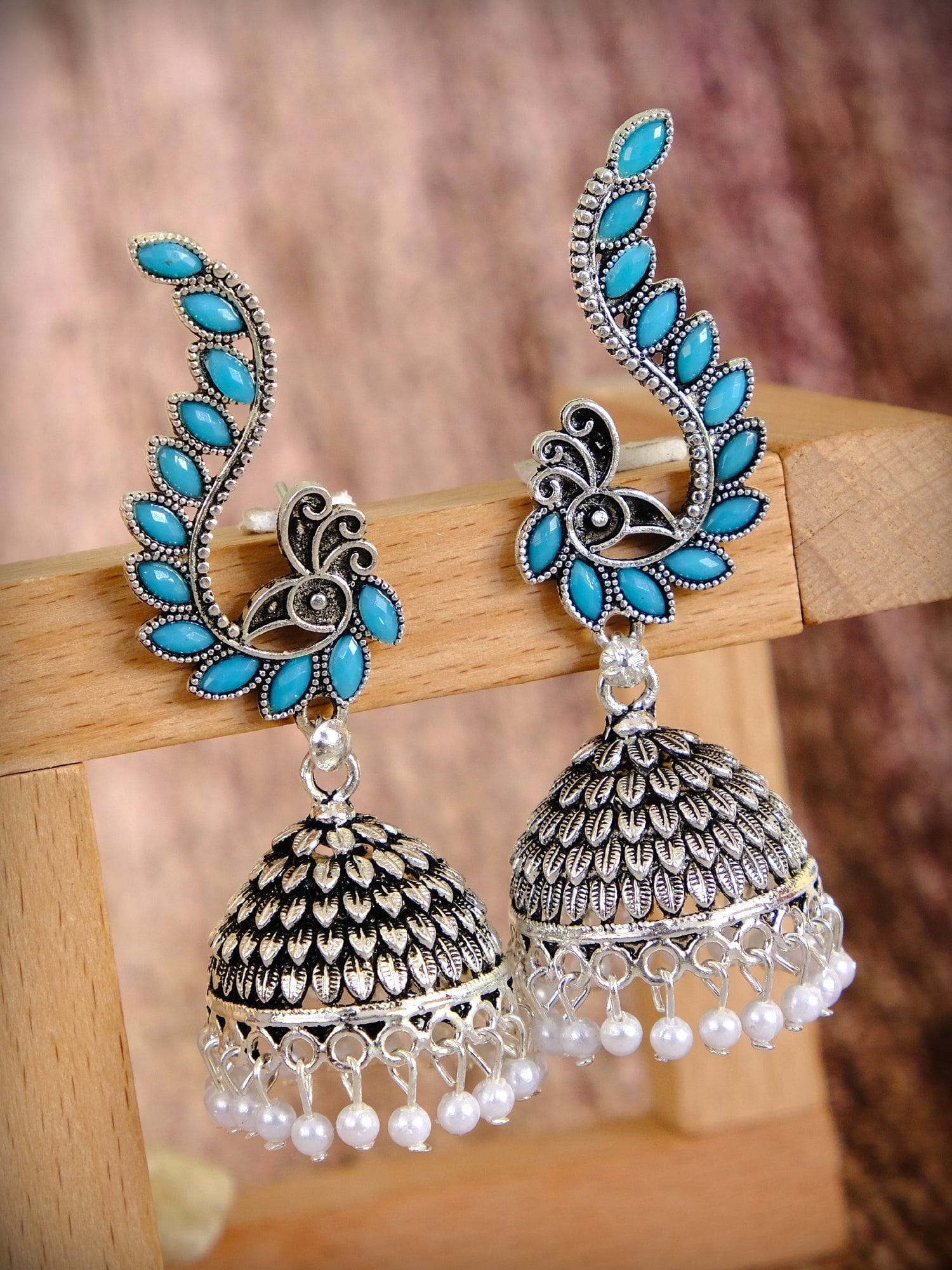 Graceful Oxidised Earrings: Uniquely Crafted for Modern Women