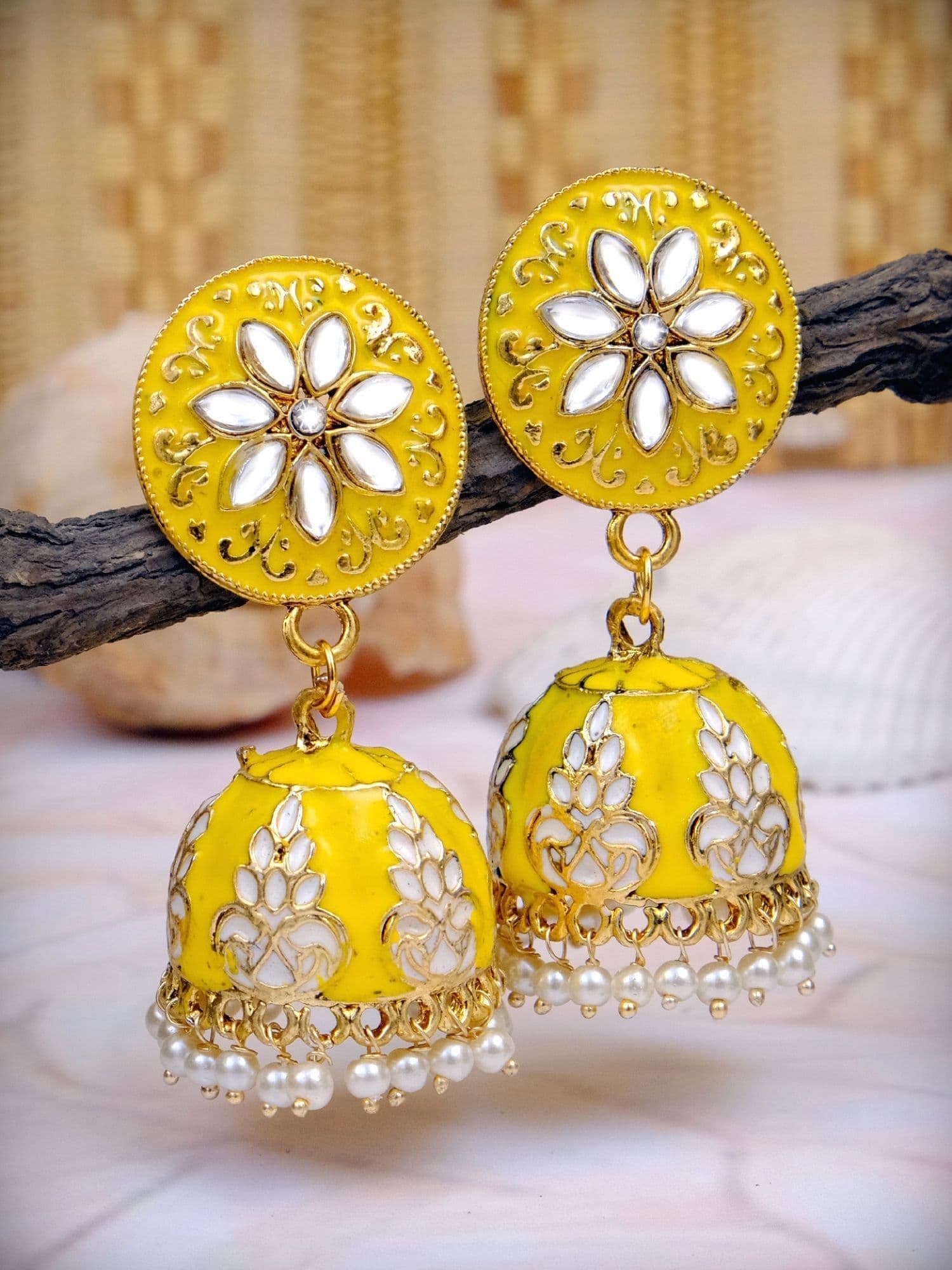 Elegant Jhumki Earrings – The Fashionista's Traditional Jhumka