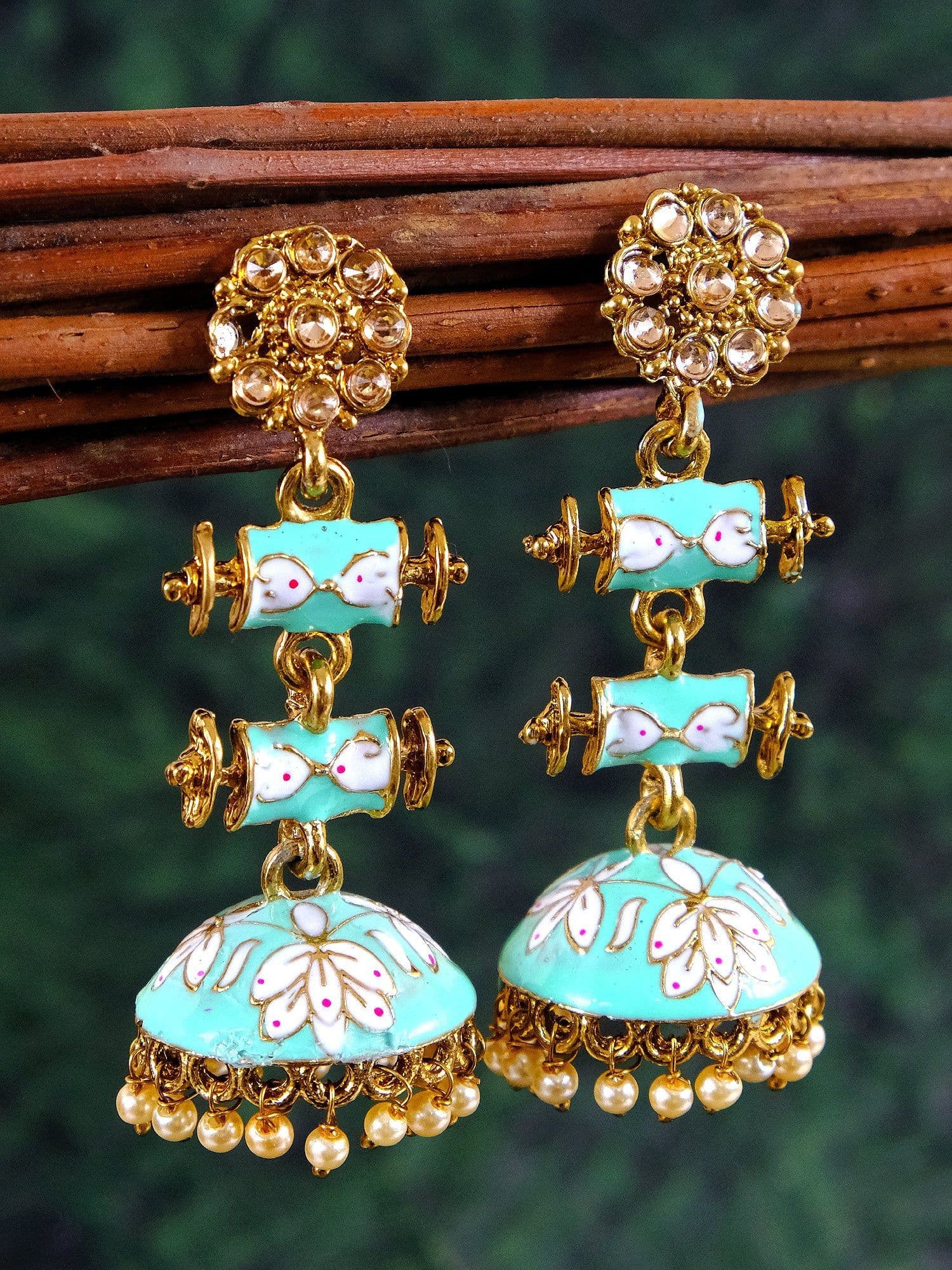 Glittering Jhumki Earrings: Your Traditional Jhumka Dream