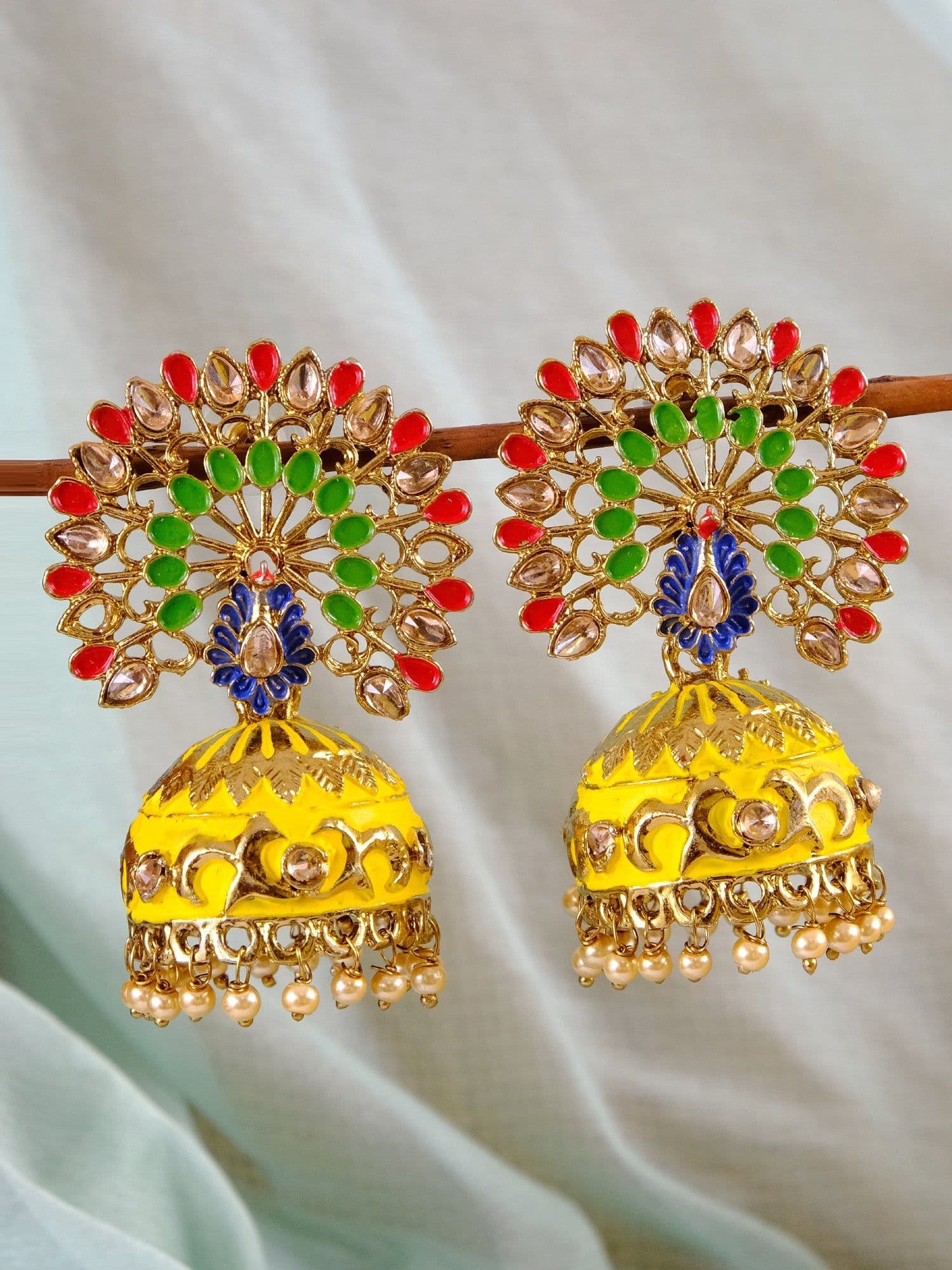 Dazzling Small and Long Jhumka Earrings - Traditional Design for Fashion Lovers, Perfect for Festive Looks