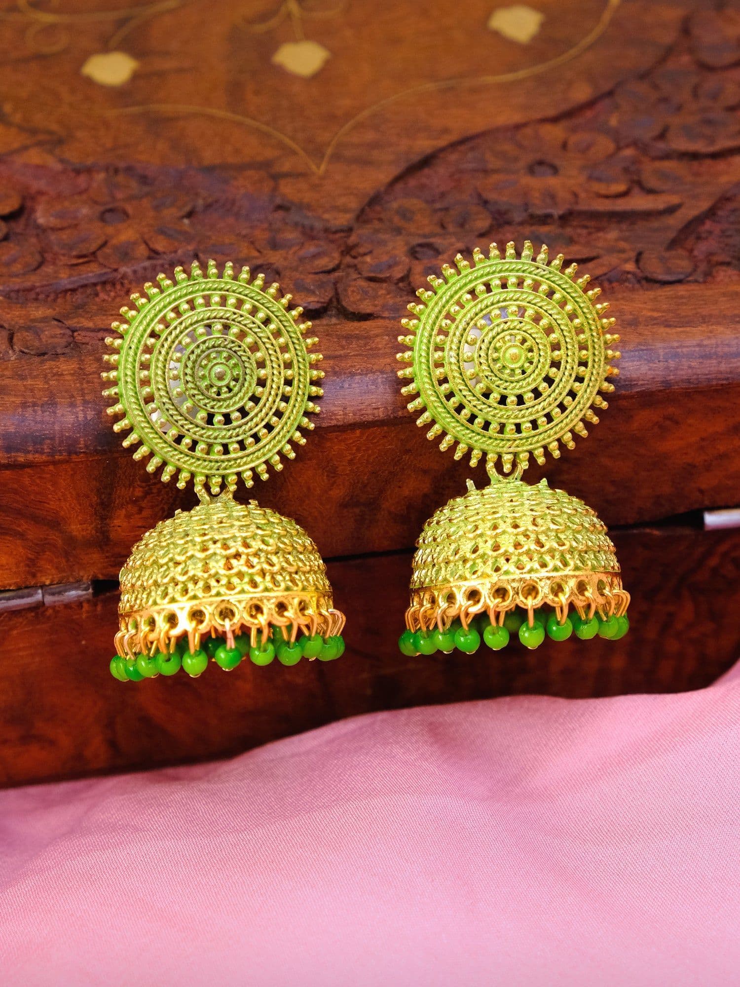 Jhoom Elegance - Traditional Jhumki Earrings for the Modern Fashionista