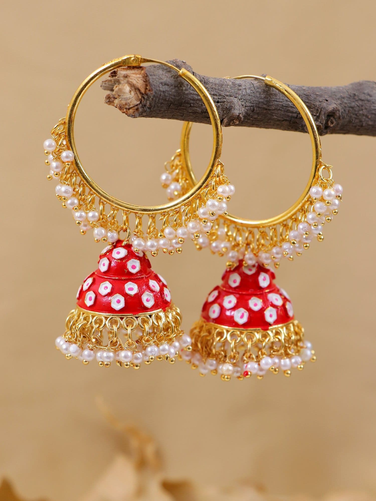 Elegant Fusion: Traditional Jhumka and Jhumki Earrings