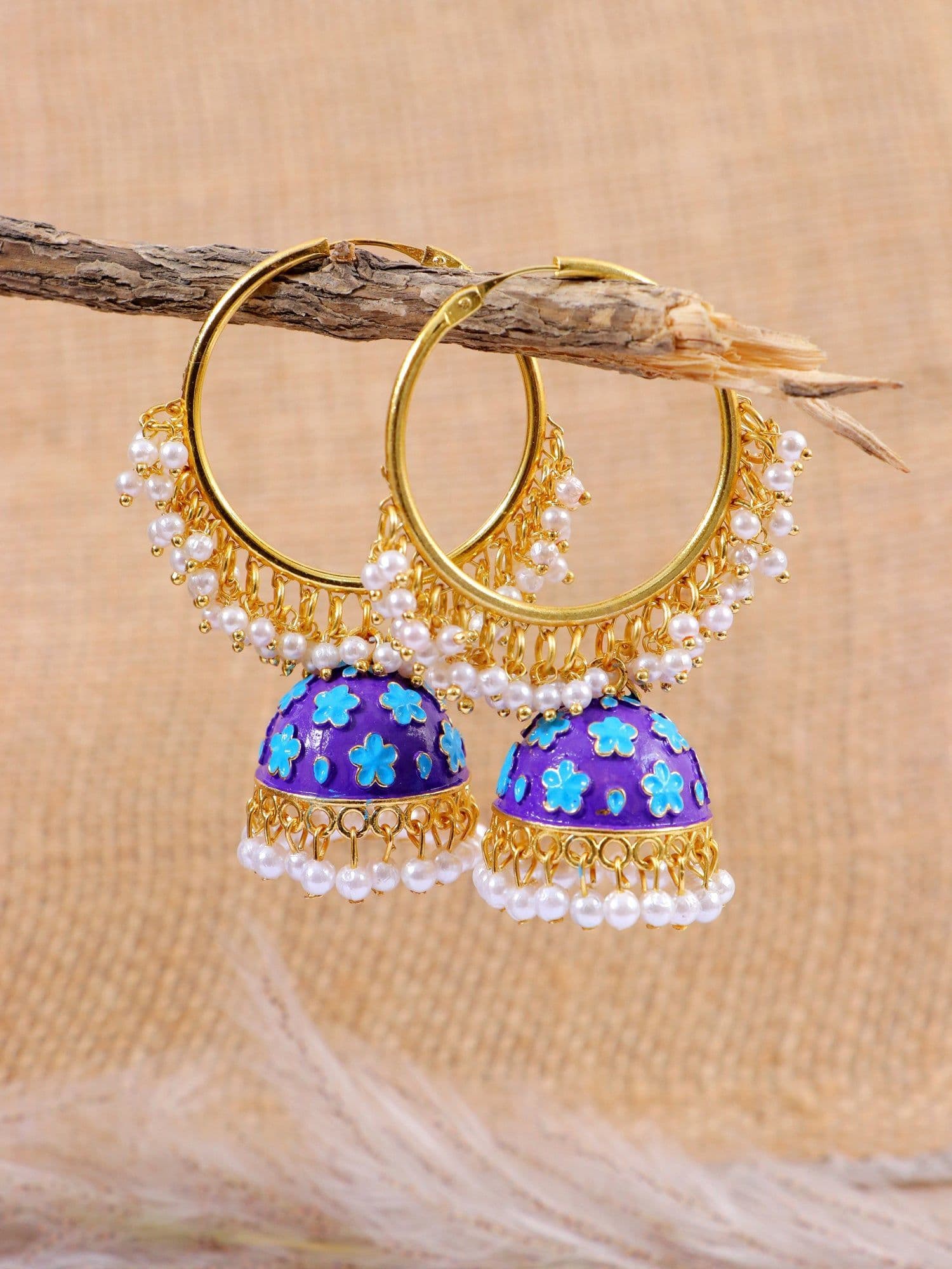 Elegantly Crafted Traditional Jhumki Statement Earrings