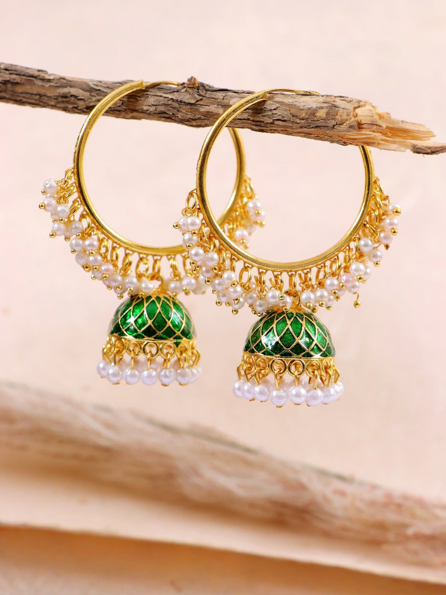Elegance Unleashed - Traditional Jhumki Earrings for Fashion Forward Women