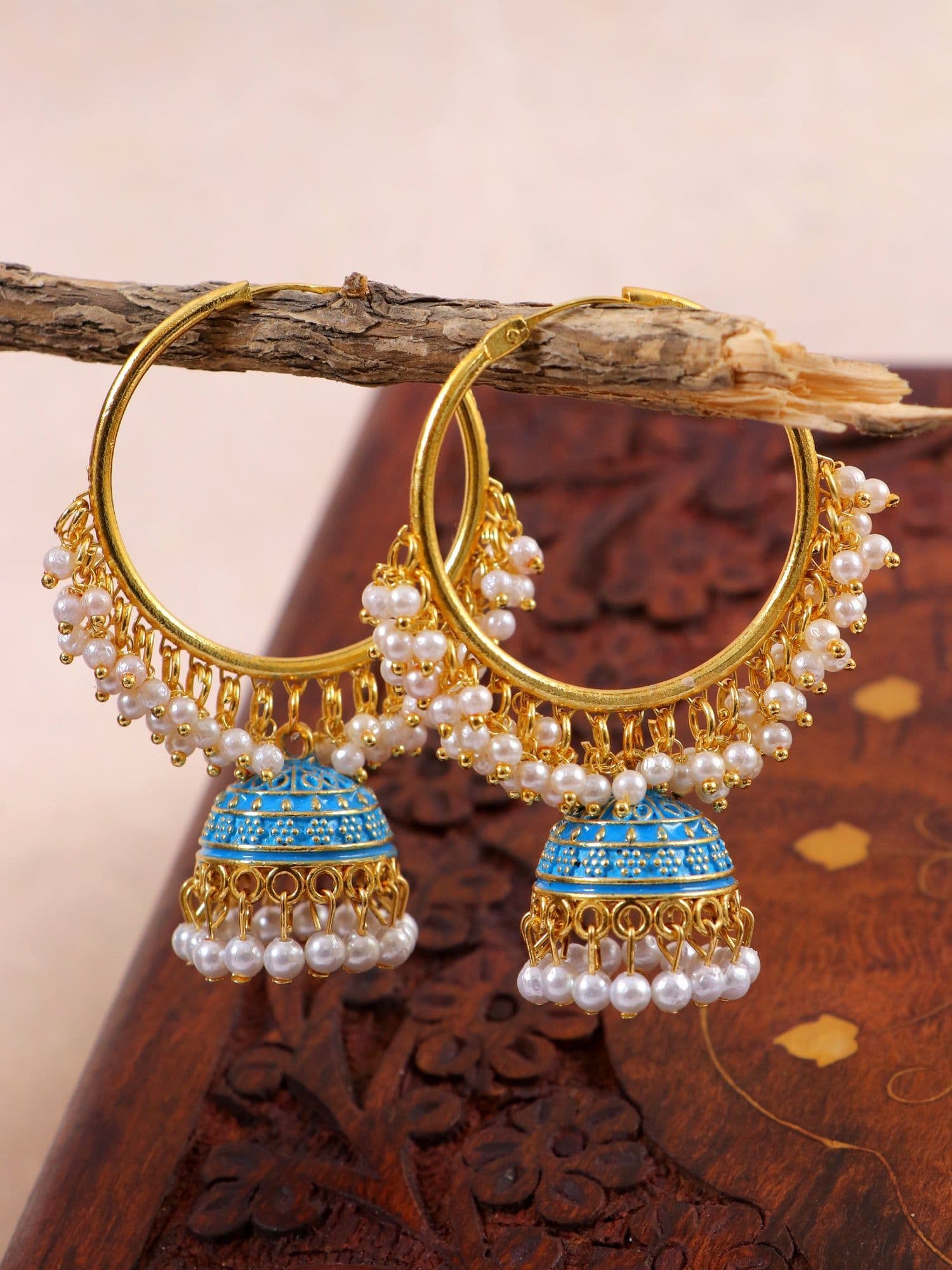 Glamour Twist: Traditional Jhumki Earrings for Fashion Forward Women
