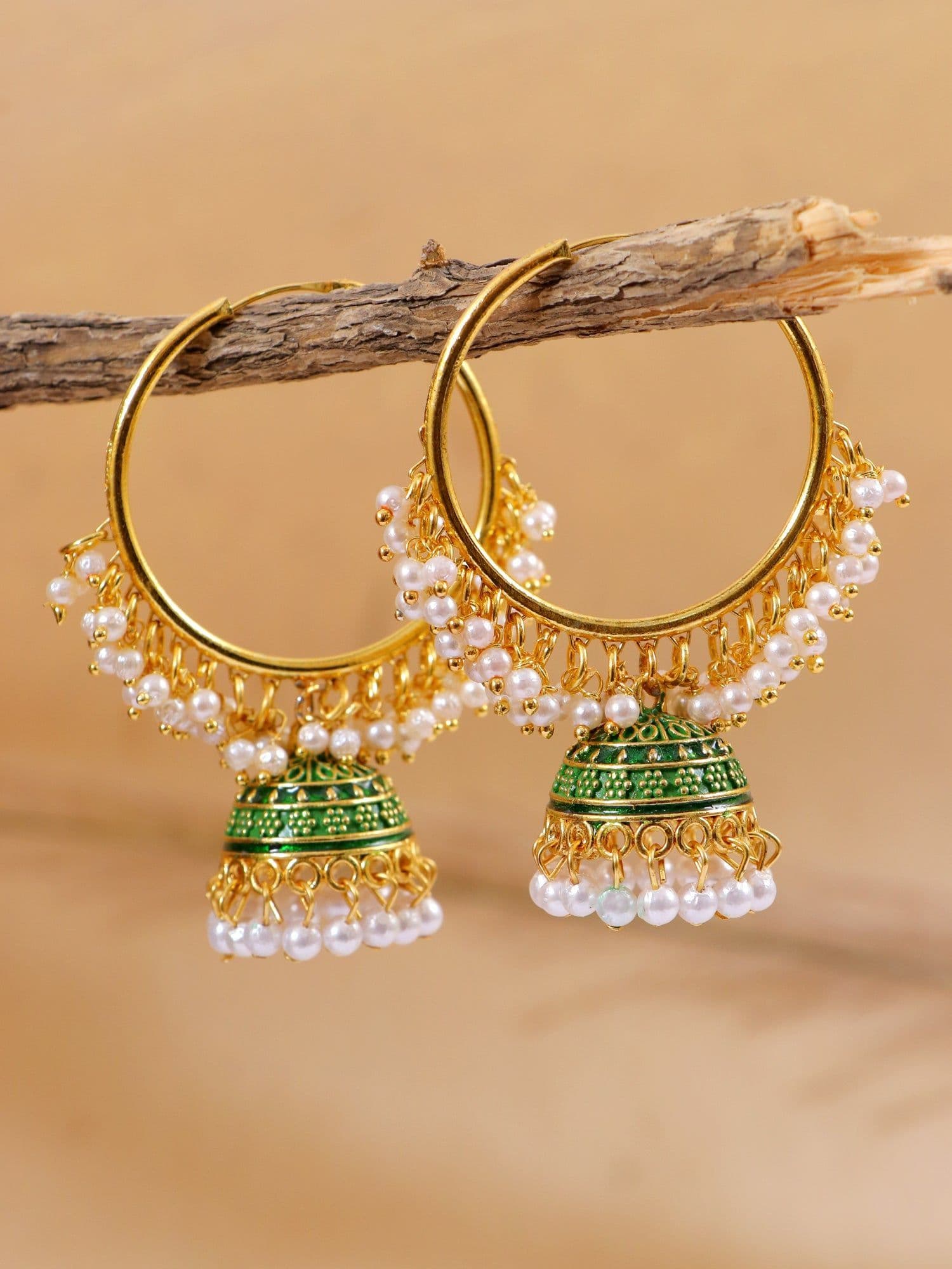 Glamour Blossom- Jhumki Earrings, a Traditional Jhumka Twist
