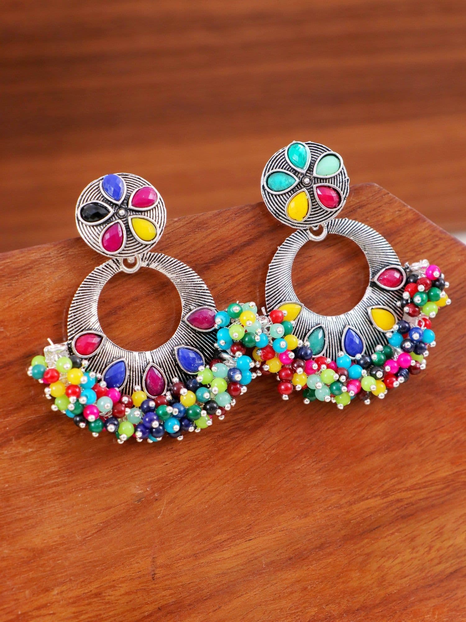 Radiant Oxidised Earrings: Essential Fashion for Women