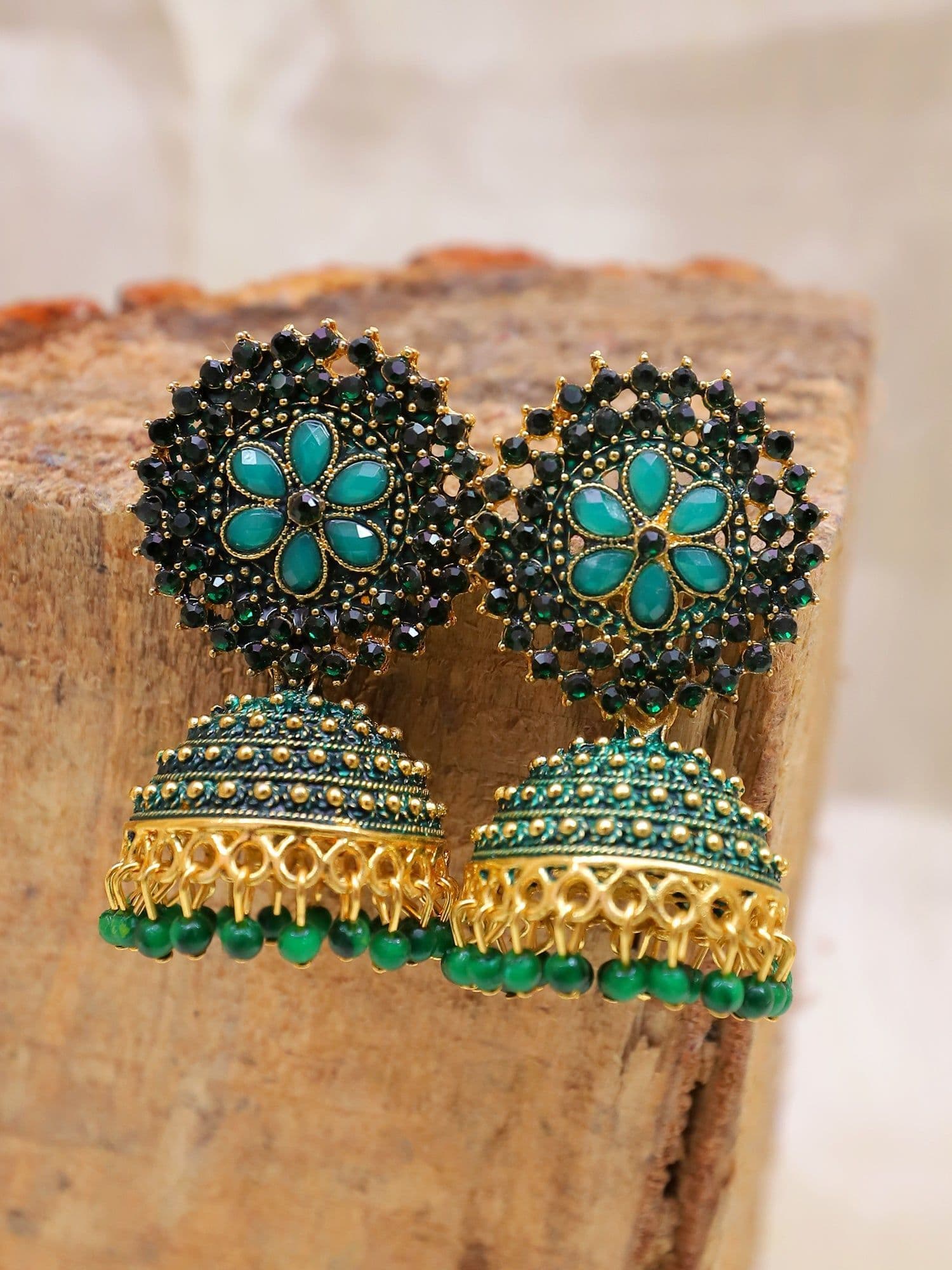 Adorn Yourself with Elegant Traditional Jhumki Earrings for a Timeless Ethnic Look