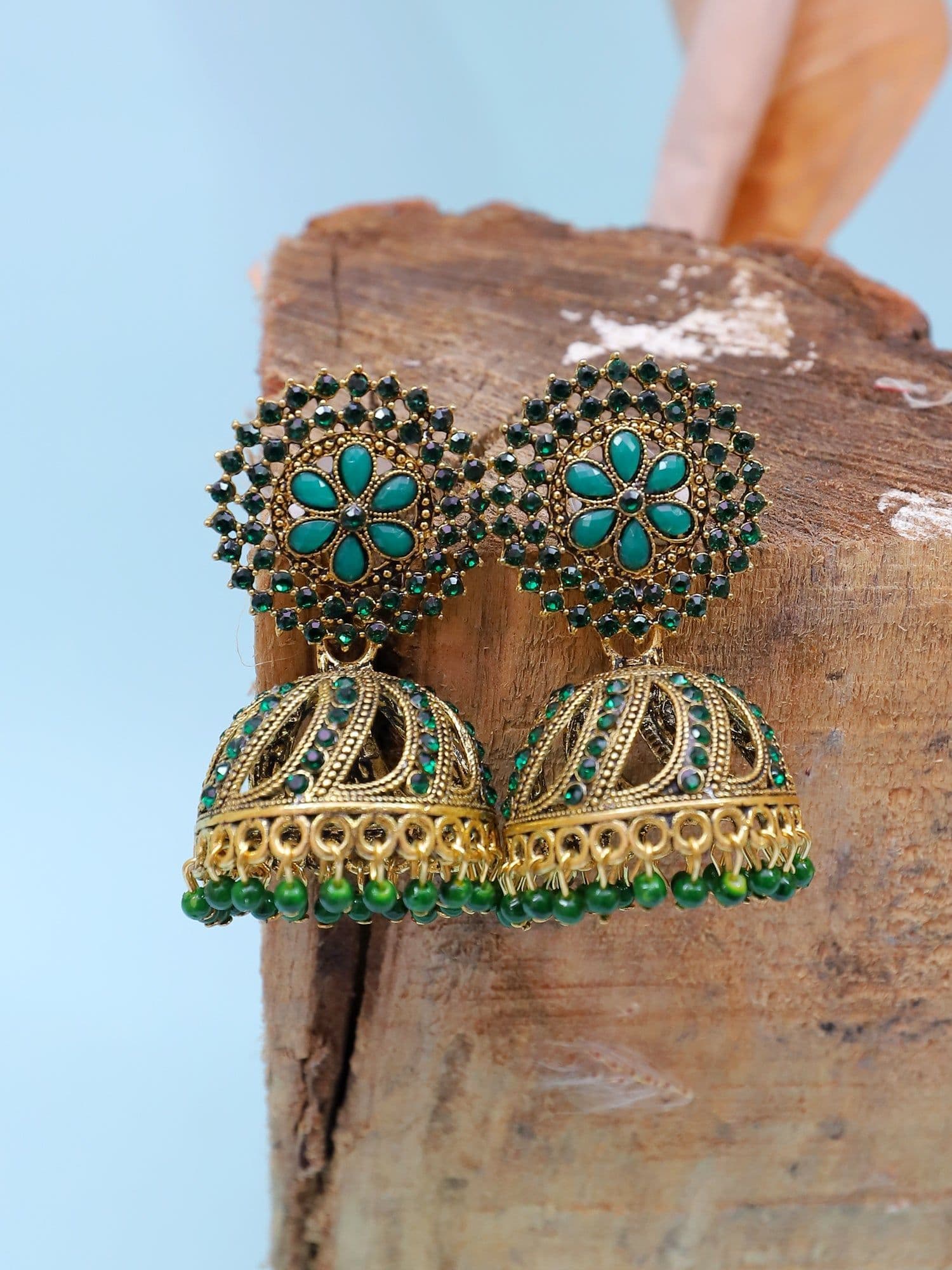 Adorn Your Look with Elegant Traditional Jhumki Earrings for Ethnic Charm