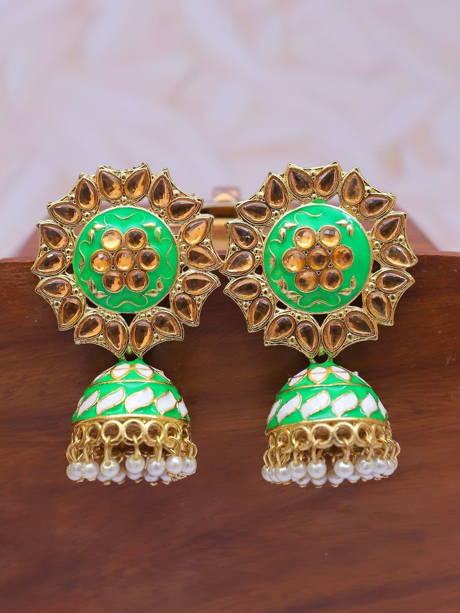Elegance Unveiled: Classic Jhumki Earrings for the Modern Fashionista