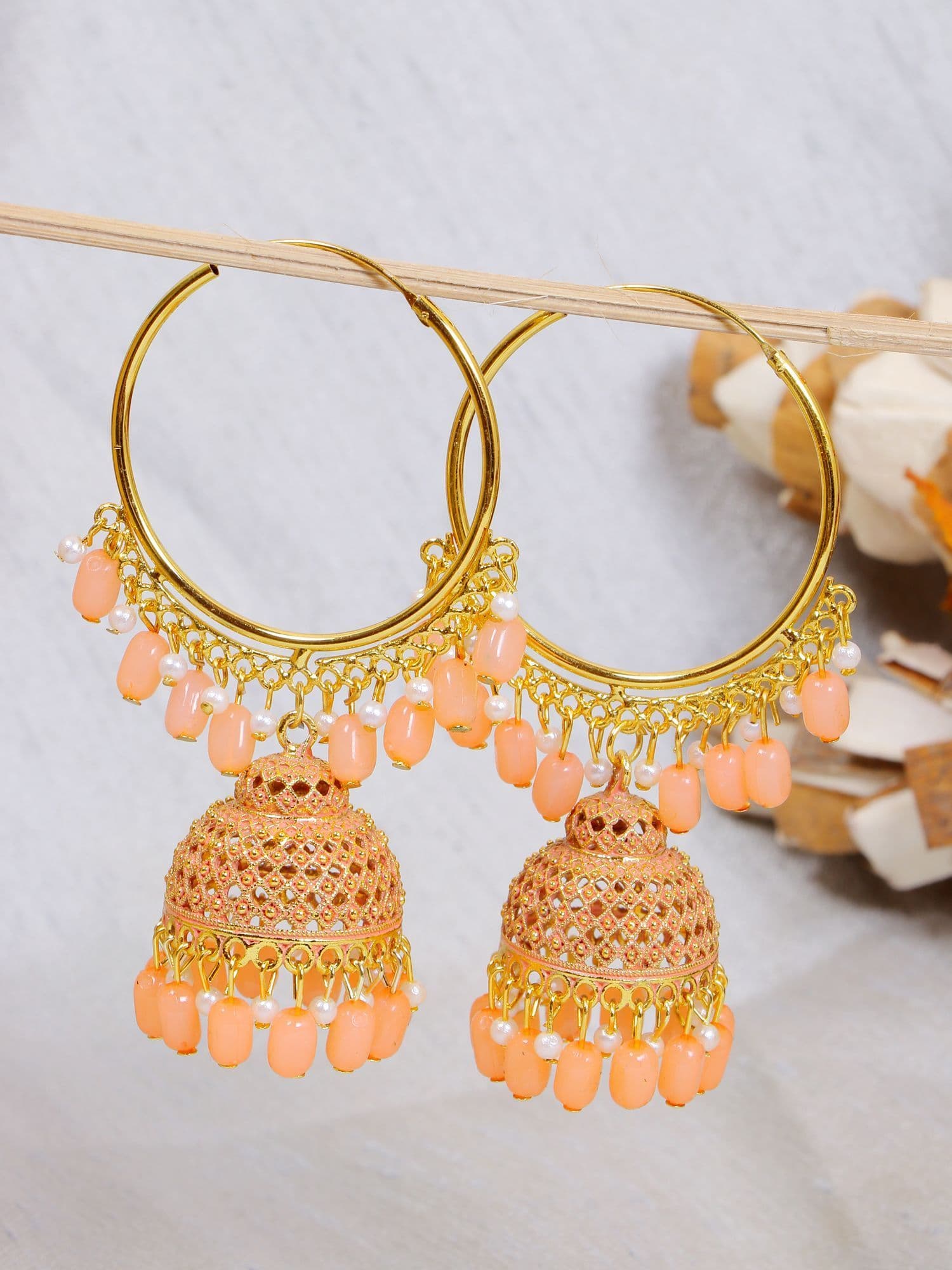 Charm of the East: Handcrafted Traditional Jhumki Earrings for Women | Ethnic Jewelry