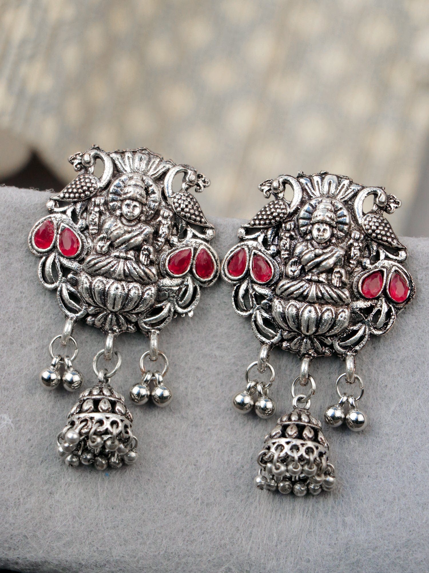 Oxidised Pearl Drop Earrings for Women, Dangle & Drop Design, Exclusive Online India