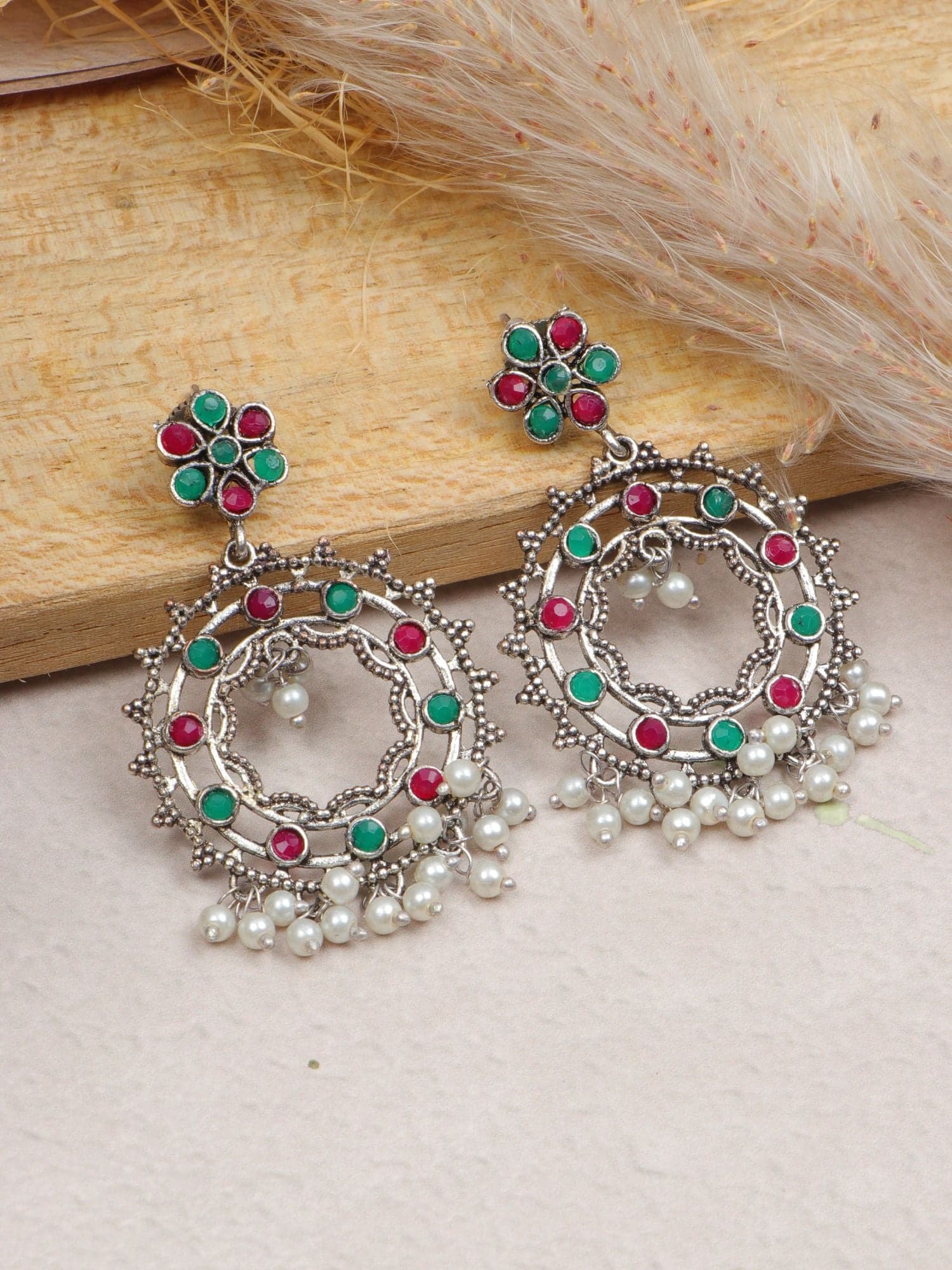 Glamorous Diva's Traditional Jhumki Earrings Style
