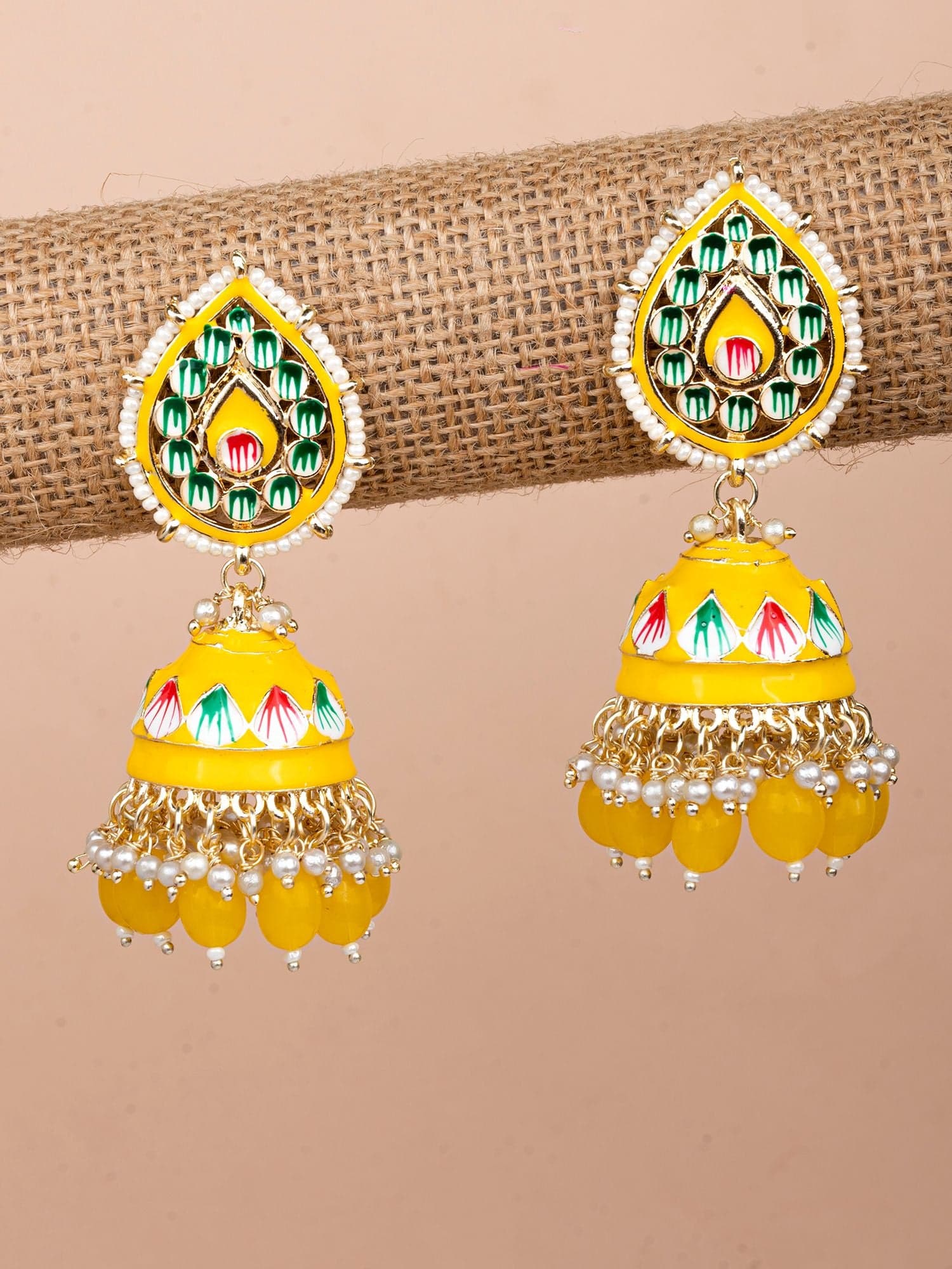 Sophisticated Elegance: Traditional Jhumki Earrings for Fashionistas