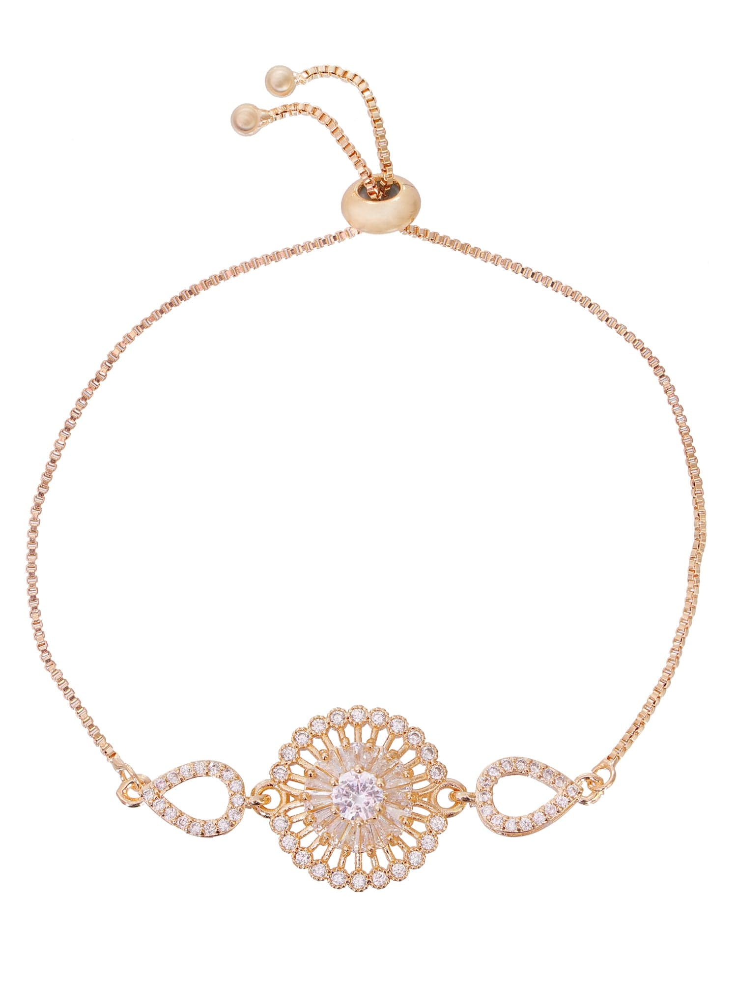 Chic Gold Hand Chain Bracelet - Elegant Design for Women and Girls