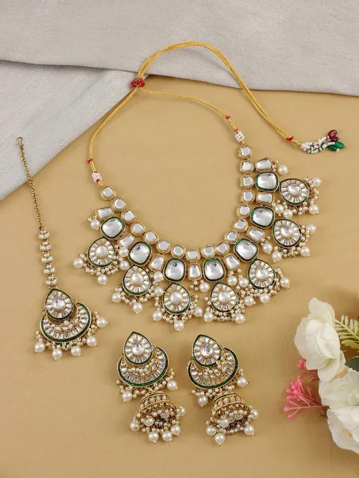 Kundan Creation: Exquisite Party-Wear Kundan Jewellery Set
