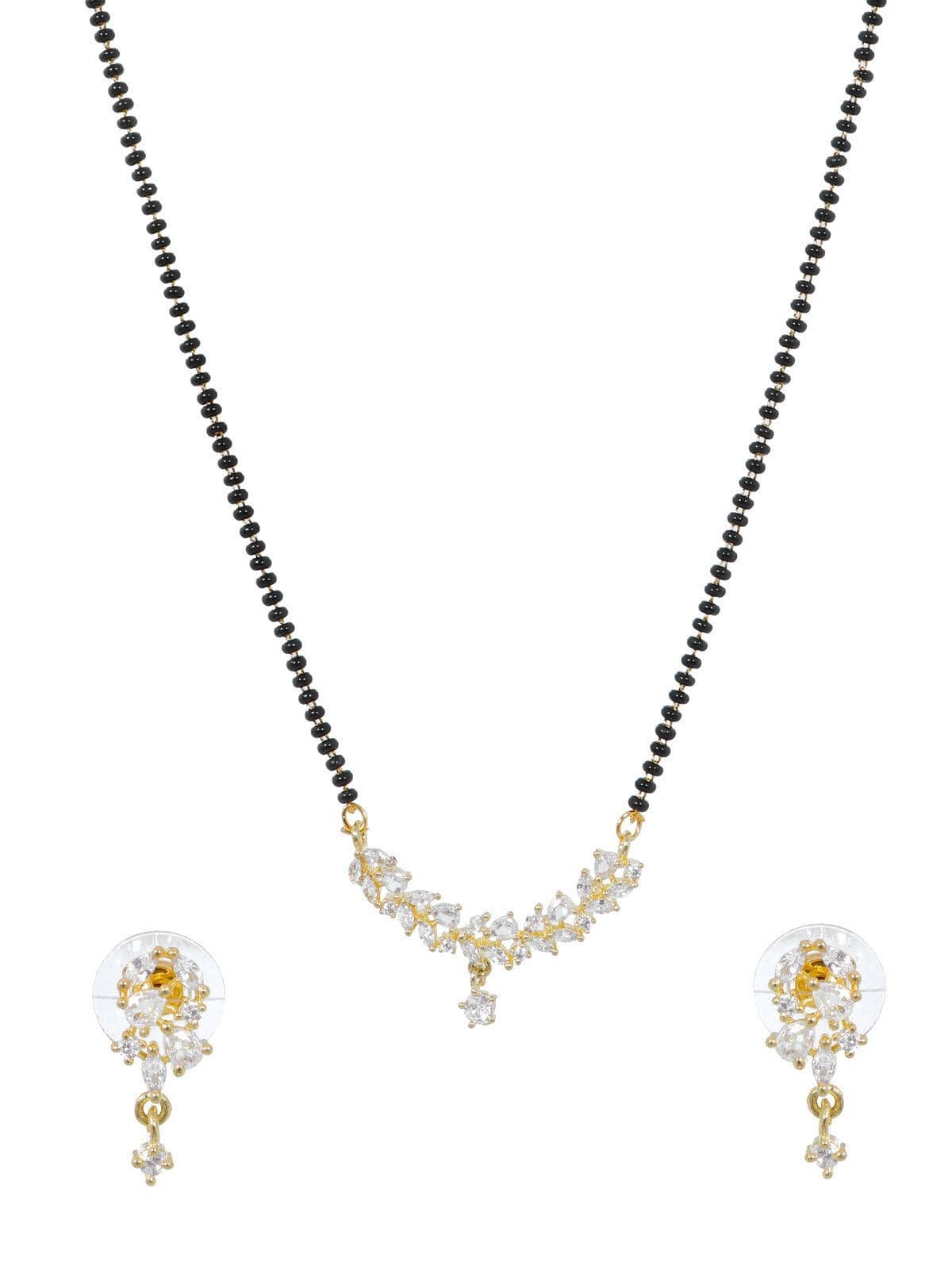 Dazzling Dance of Stone-Studded and Beaded Mangalsutra Ensemble