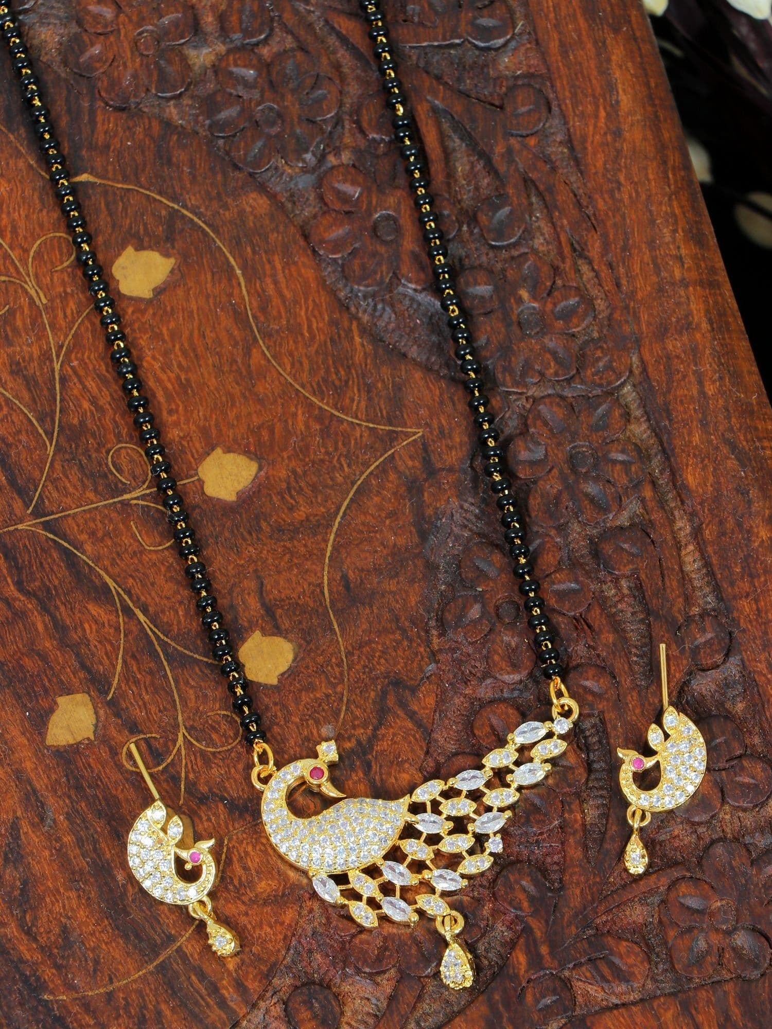 Peacock Charm - Mangalsutra Jewellery with Distinctive Design