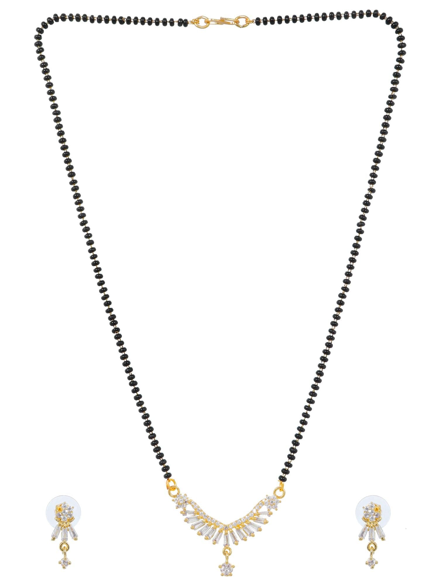 Beaded Bliss: Exquisite Mangalsutras Jewellery & Earrings set for Women