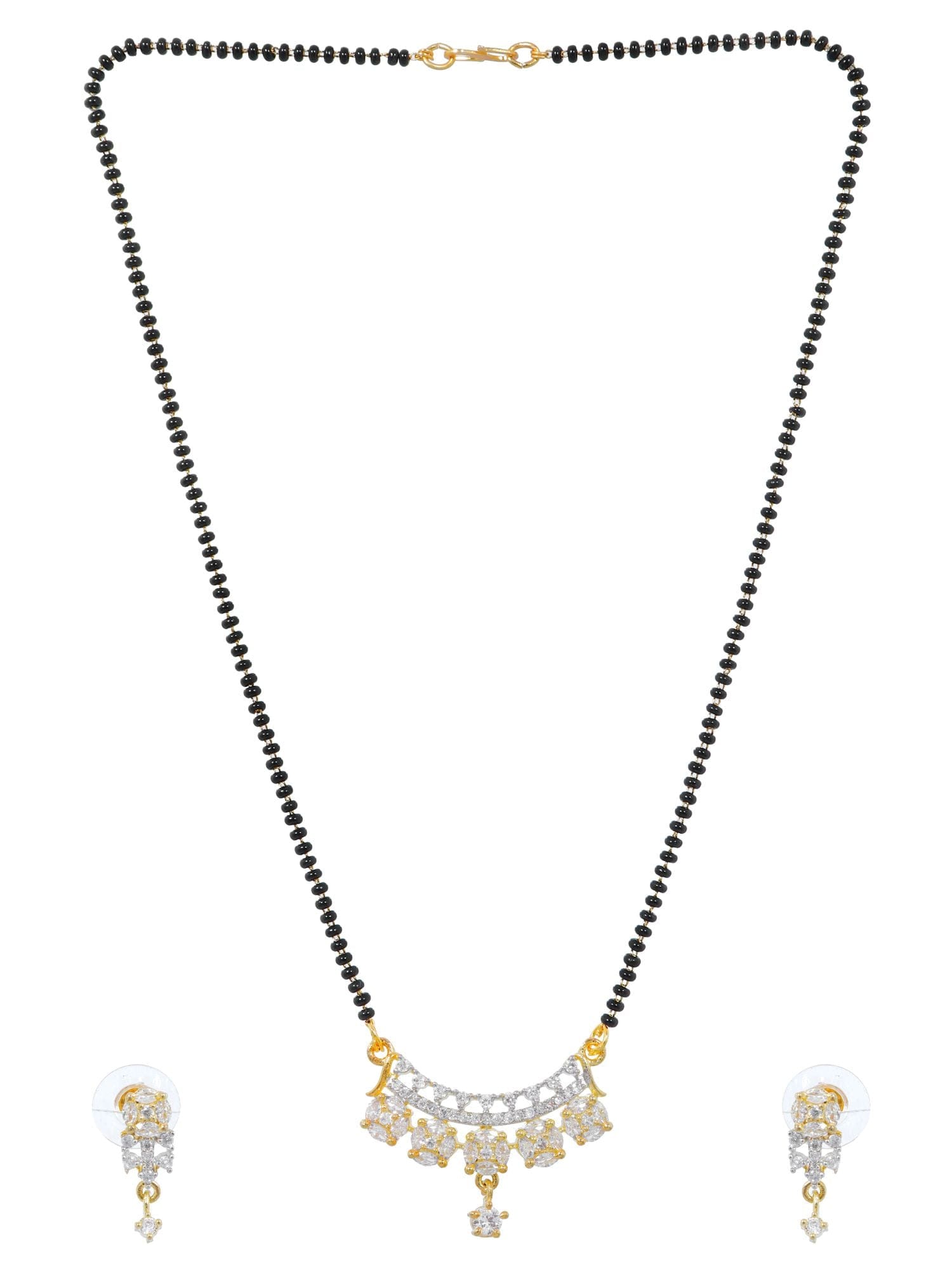 Elegant AD Mangalsutra and Earrings: Premium Wedding Gift Set