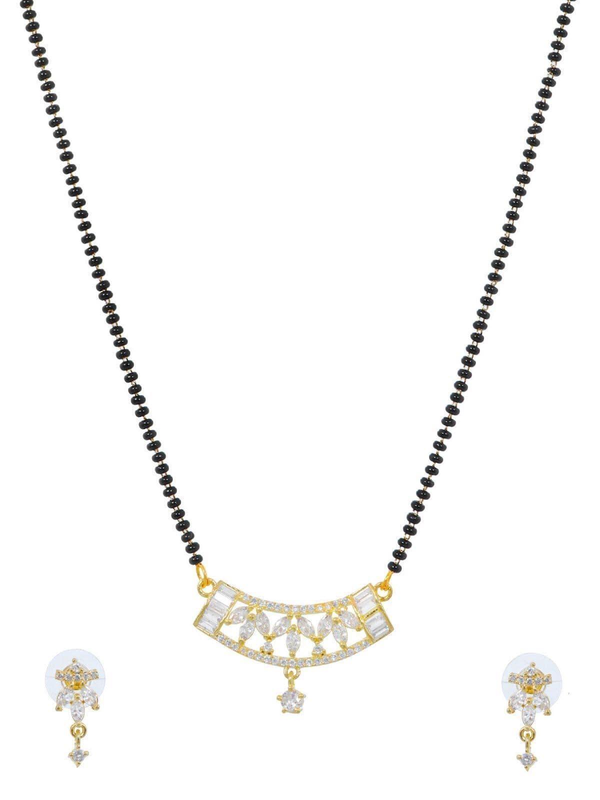 Elegant Women's Mangalsutra Jewellery Gift Set – Latest Designer Gold-Plated Set for Her