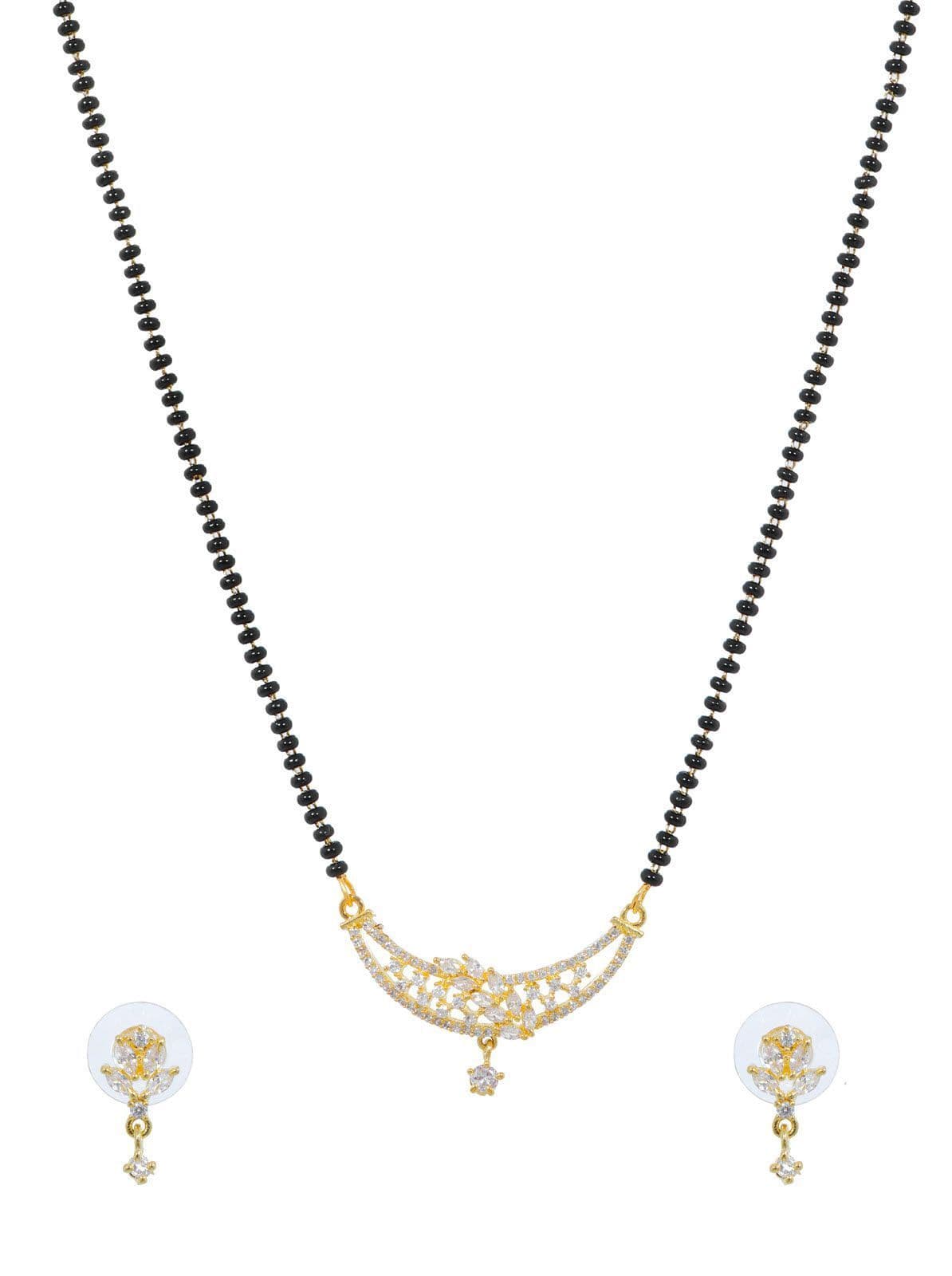 Bridal Grace AD Mangalsutra Set | Elegant Earrings & Wedding Jewelry Gift for Women